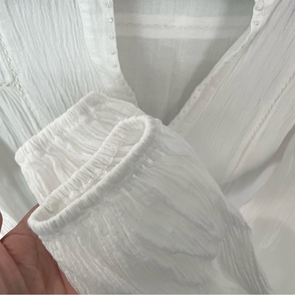 Tuckernuck Pomander Place White Ophelia Coverup Dress Sz Medium Resort Beach 21 - Picture 9 of 15